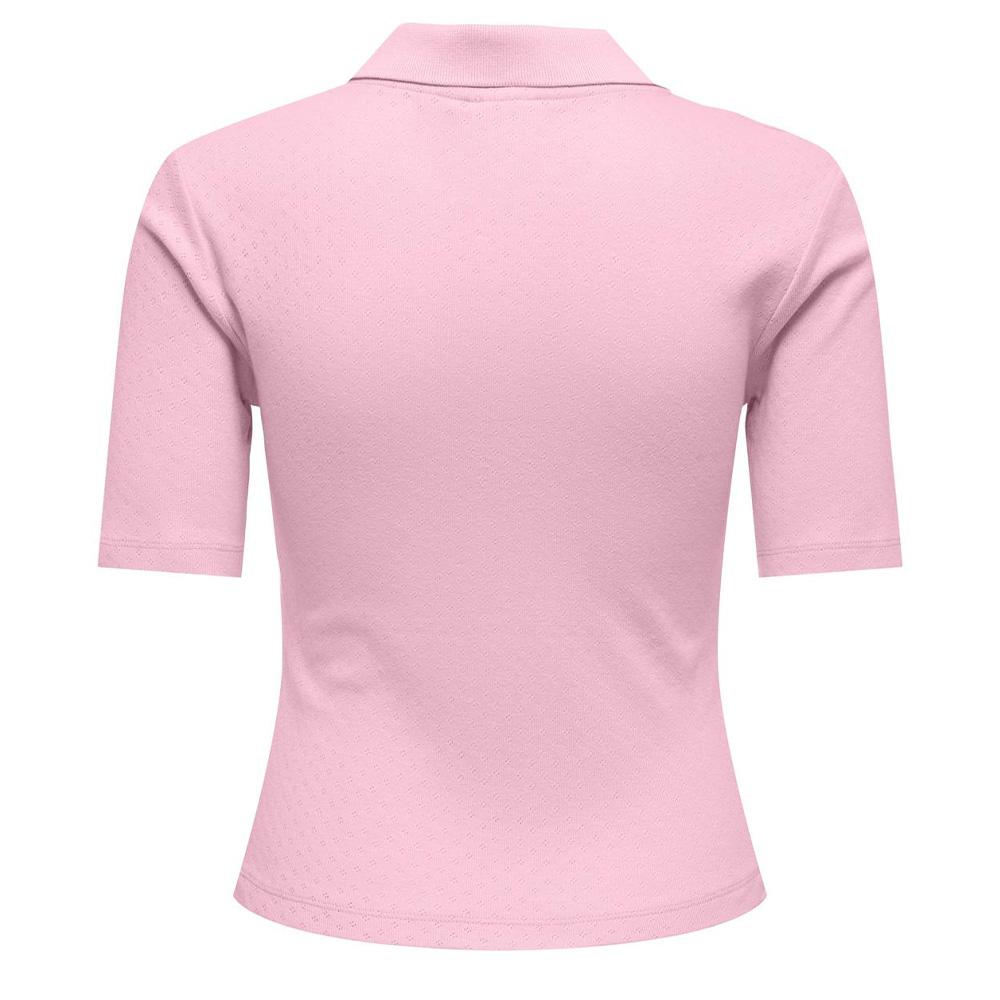 Polo Rose Femme JDY Alsa vue 2