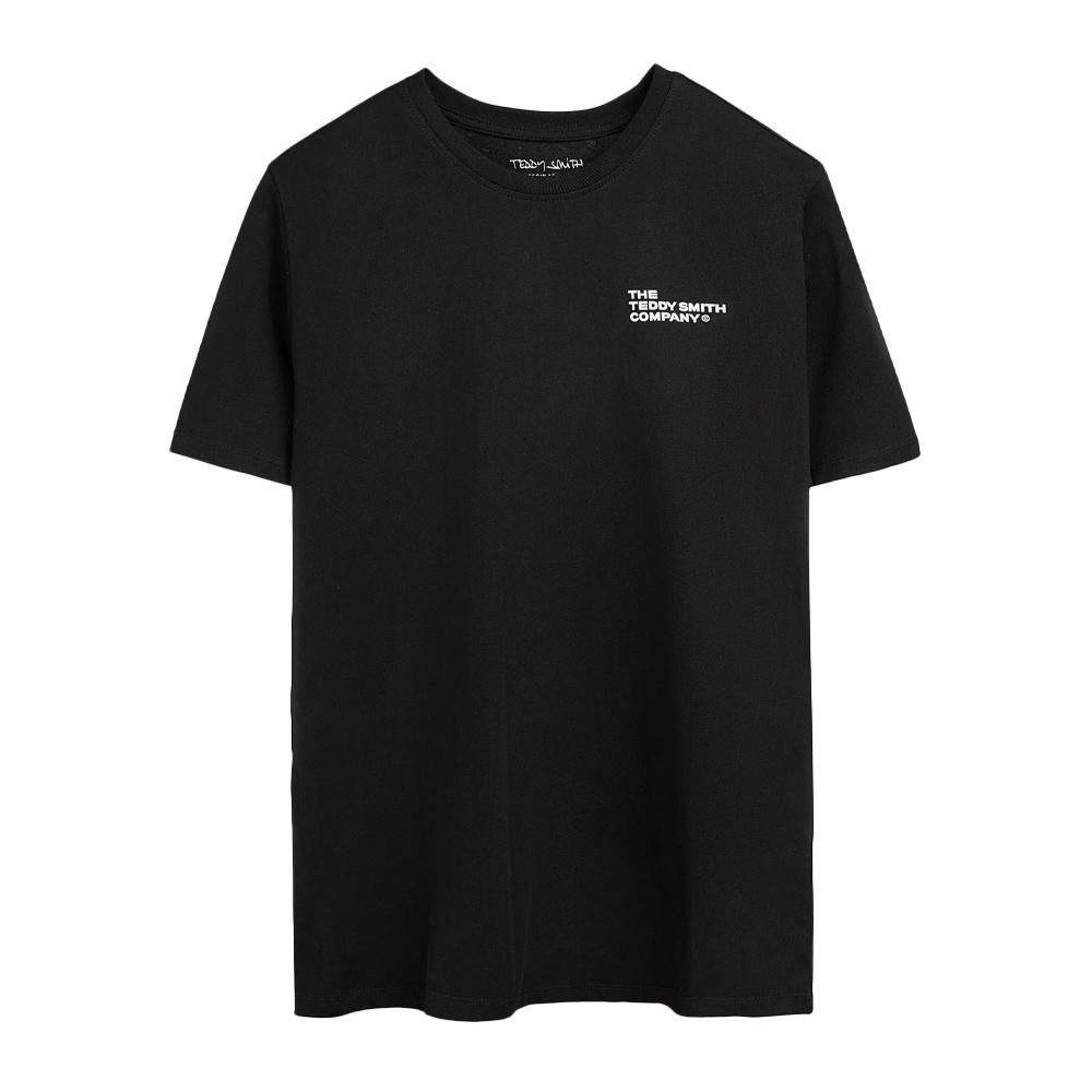 T-Shirt Noir Garçon Teddy Smith Company pas cher