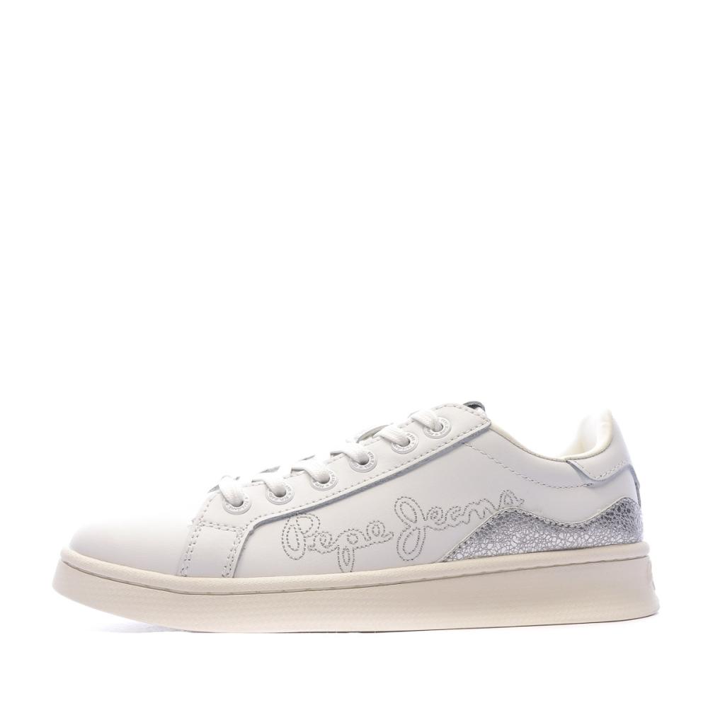 Baskets Grise Femme Pepe jeans Milton pas cher