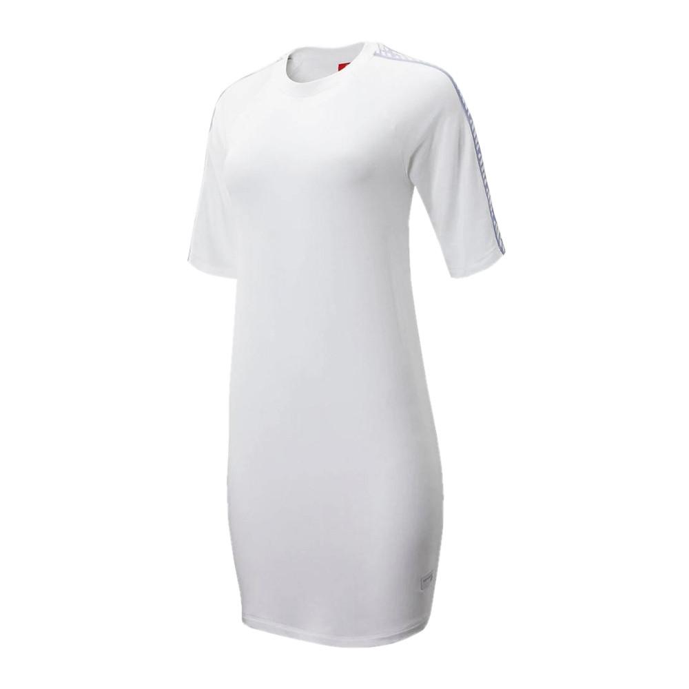 Robe t-shirt blanc femme New Balance Athletics Pack Dress pas cher