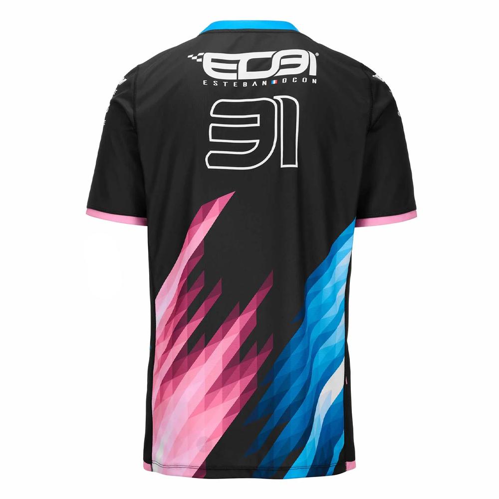 Maillot Noir/Rose/Turquoise Garçon Kappa Kombat vue 2