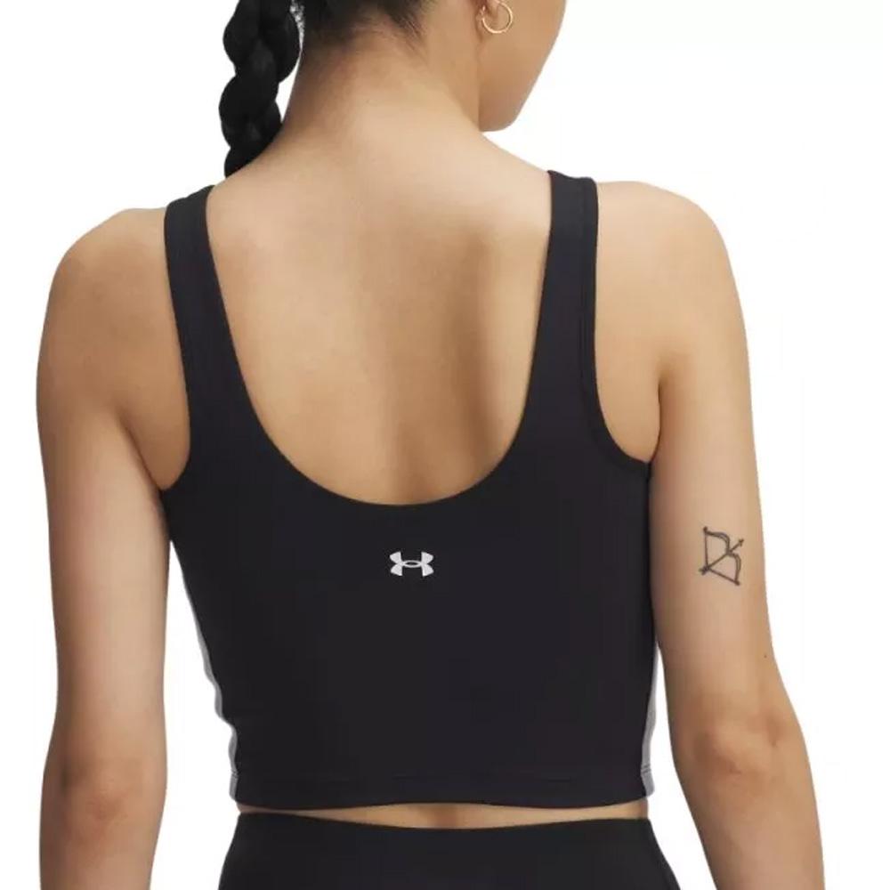Débardeur de Sport Noir Femme Under Armour Motion Tape Tank vue 2