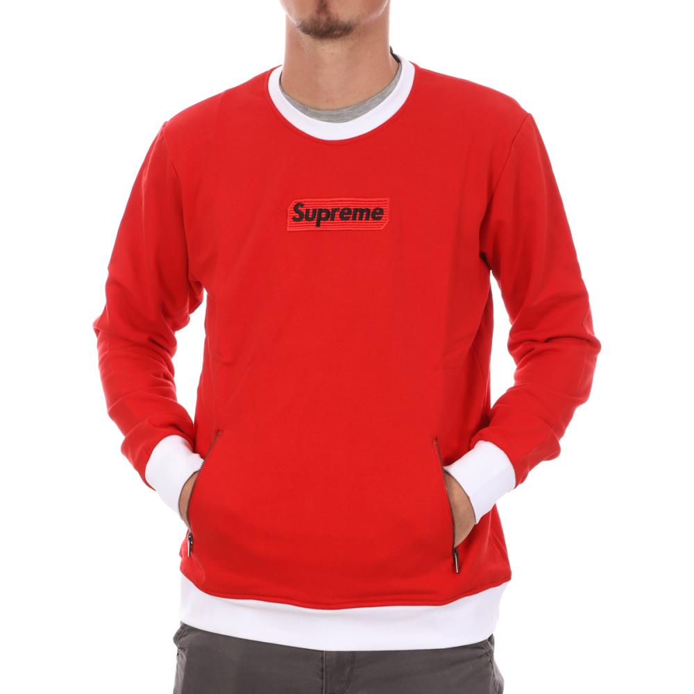 Sweat Rouge Homme Supreme Grip Charm pas cher