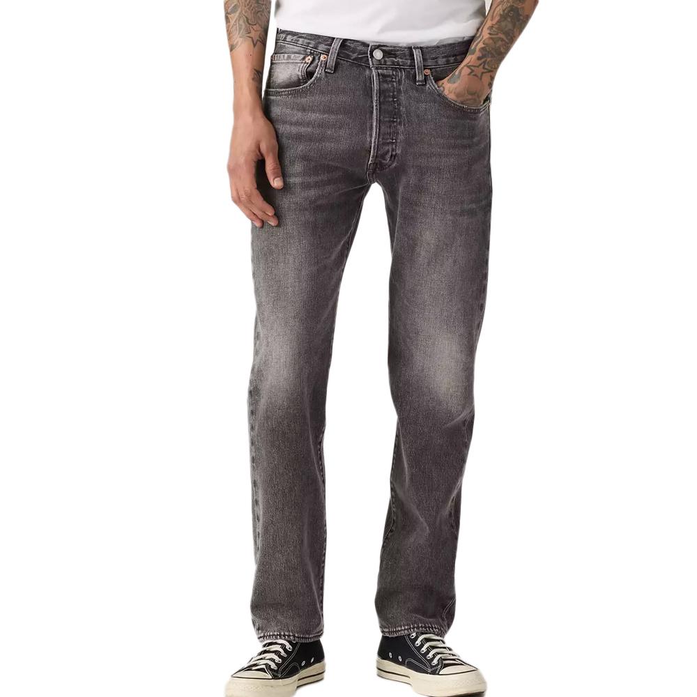 Levi's 501 Levis Original Fit Grises Vaqueros Hombre barato