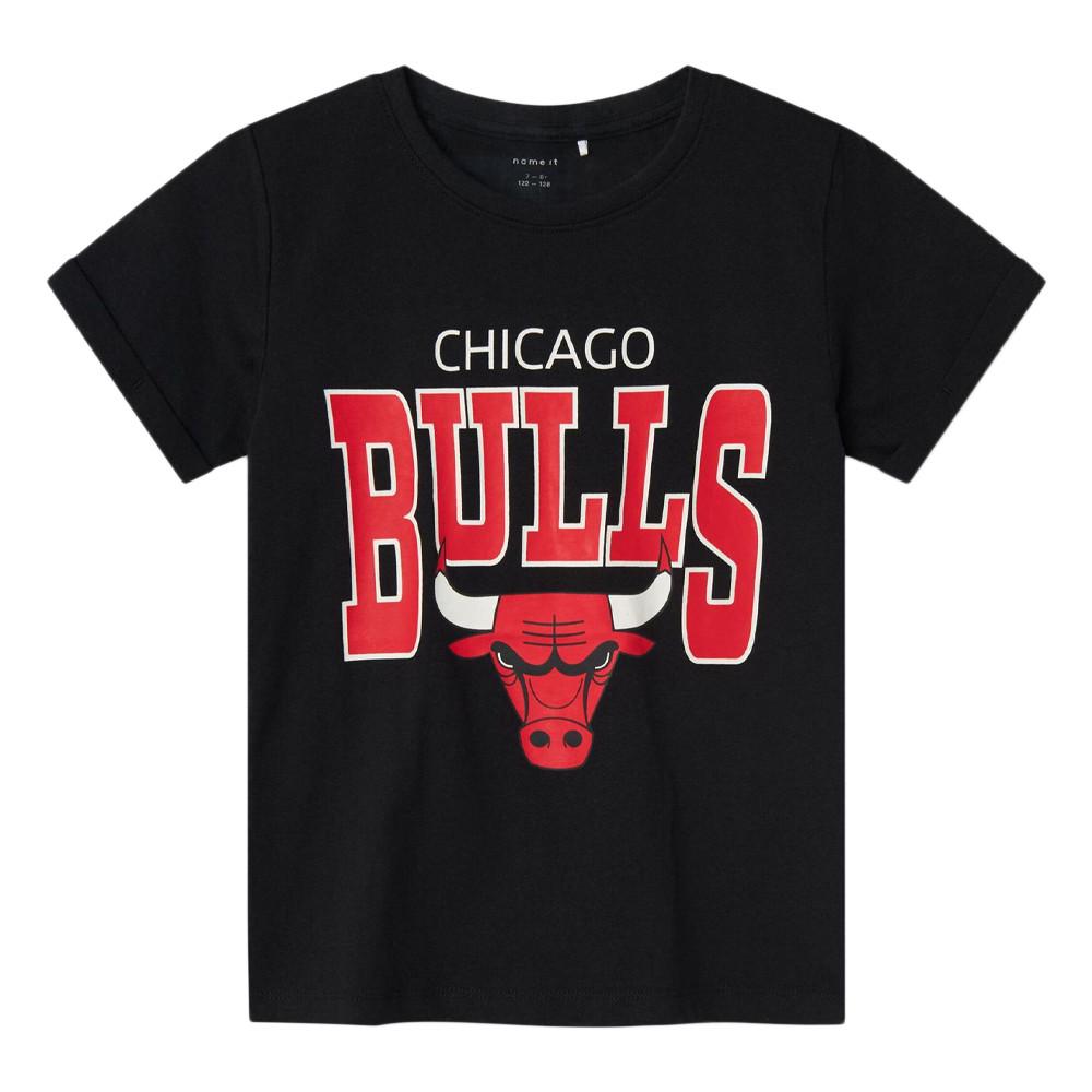 T-shirt Noir Garçon Name it Nba Chicago Bulls pas cher
