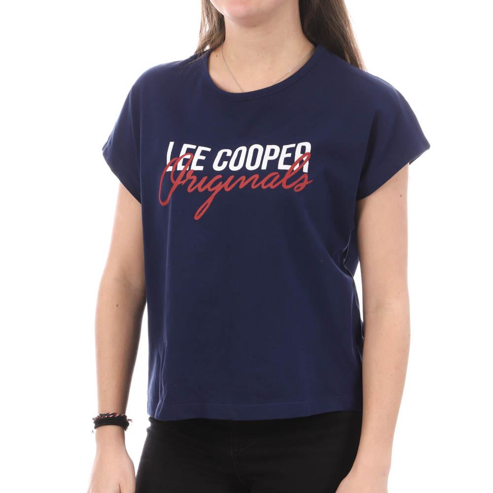 T-shirt Marine Femme Lee Cooper Oumi pas cher