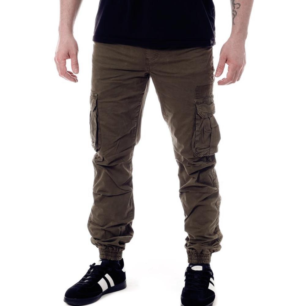 Pantalon Cargo Marron Foncé Homme Paname Brothers Costa pas cher