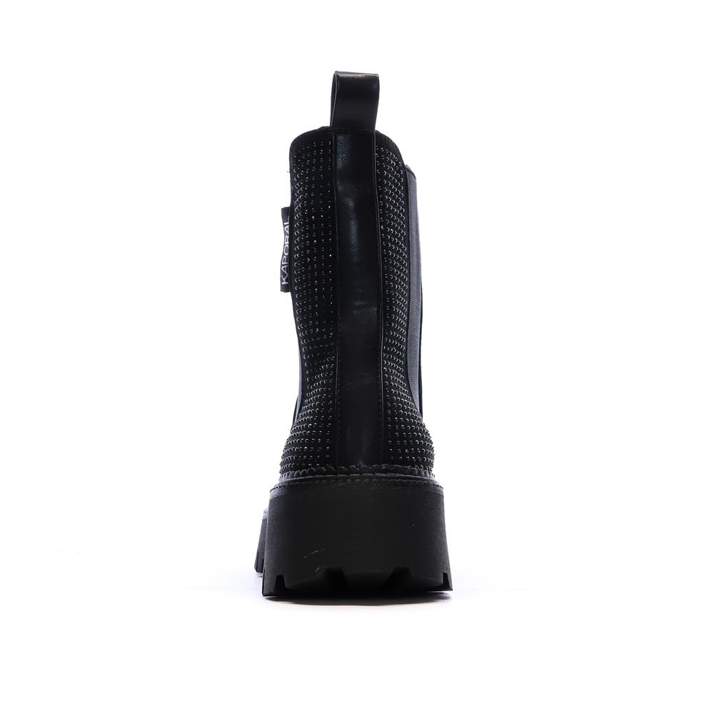 Bottines Noir Femme Kaporal Crissy vue 3