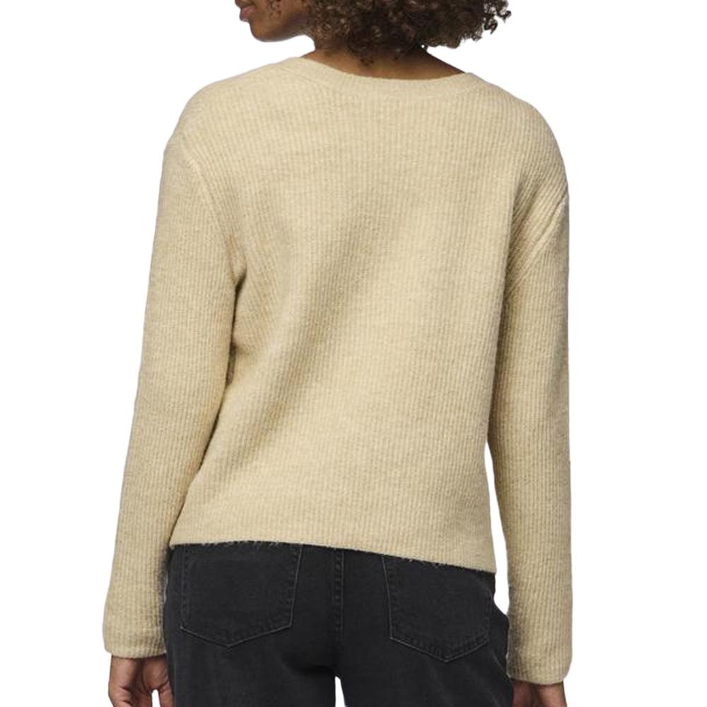 Gilet Beige Femme Pieces Silly vue 2