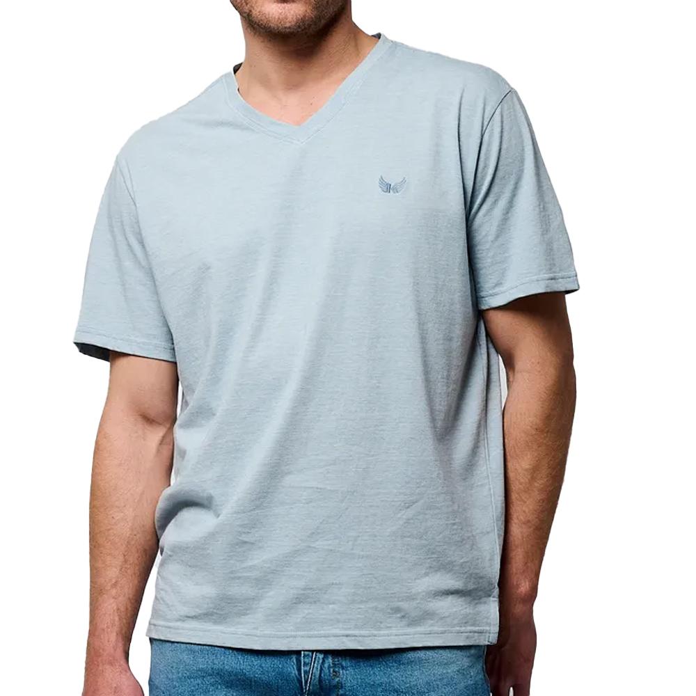 T-Shirt Bleu Homme Kaporal SAVEH pas cher