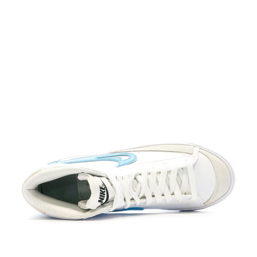 Baskets Blanches Femme Nike Blazer Mid GS vue 4