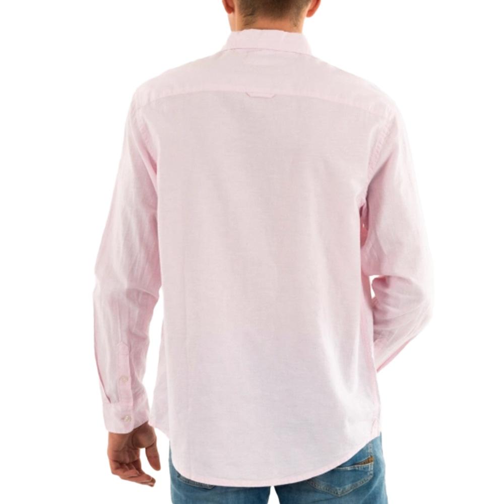 Chemise Rose Homme Tommy Hilfiger Linen Blend-precious vue 2