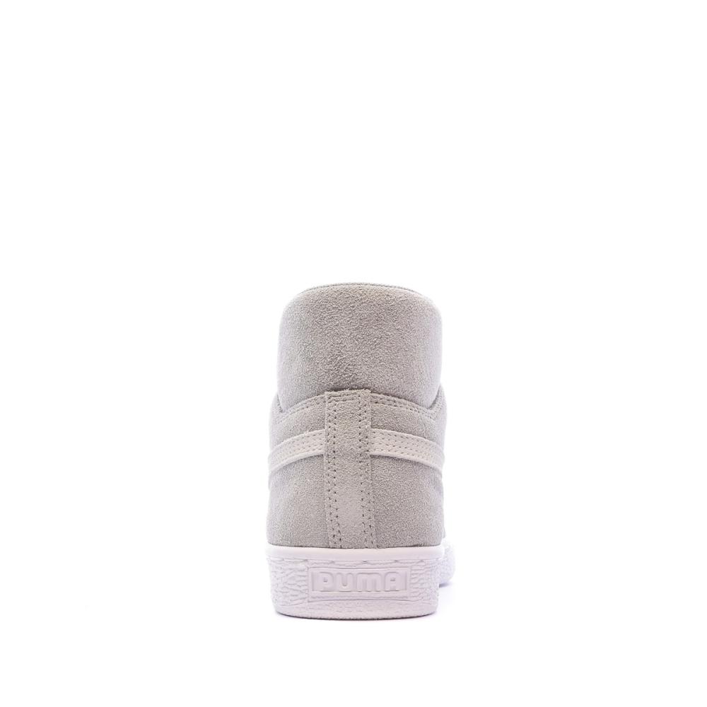 Baskets Grises Mixte Puma Suede Mid XXI vue 3