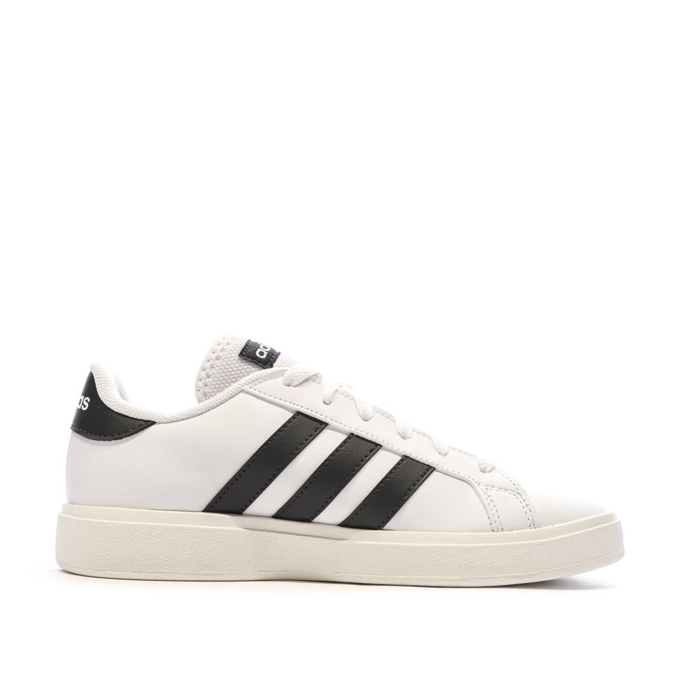 Baskets Blanches/Rouges Femme Adidas Grand Court Base 2.0 vue 2