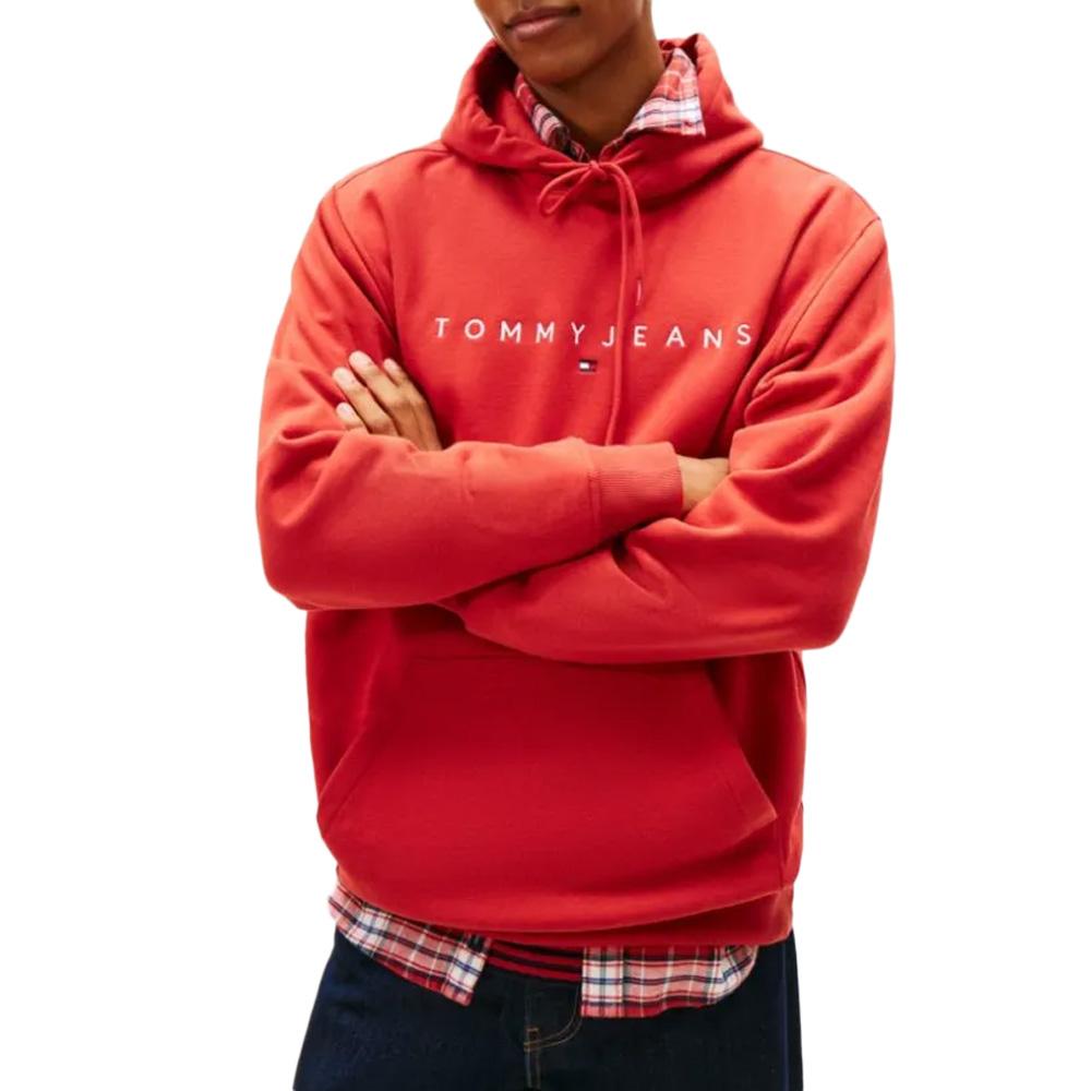 Sweat Terracotta Homme Tommy Hilfiger Washed DM0DM20746 pas cher