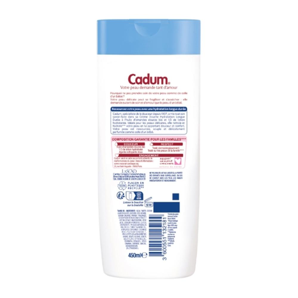 Crème Douche Hydratation Longue Durée 1/3 de Lotion Hydratante Cadum 450 ml vue 2