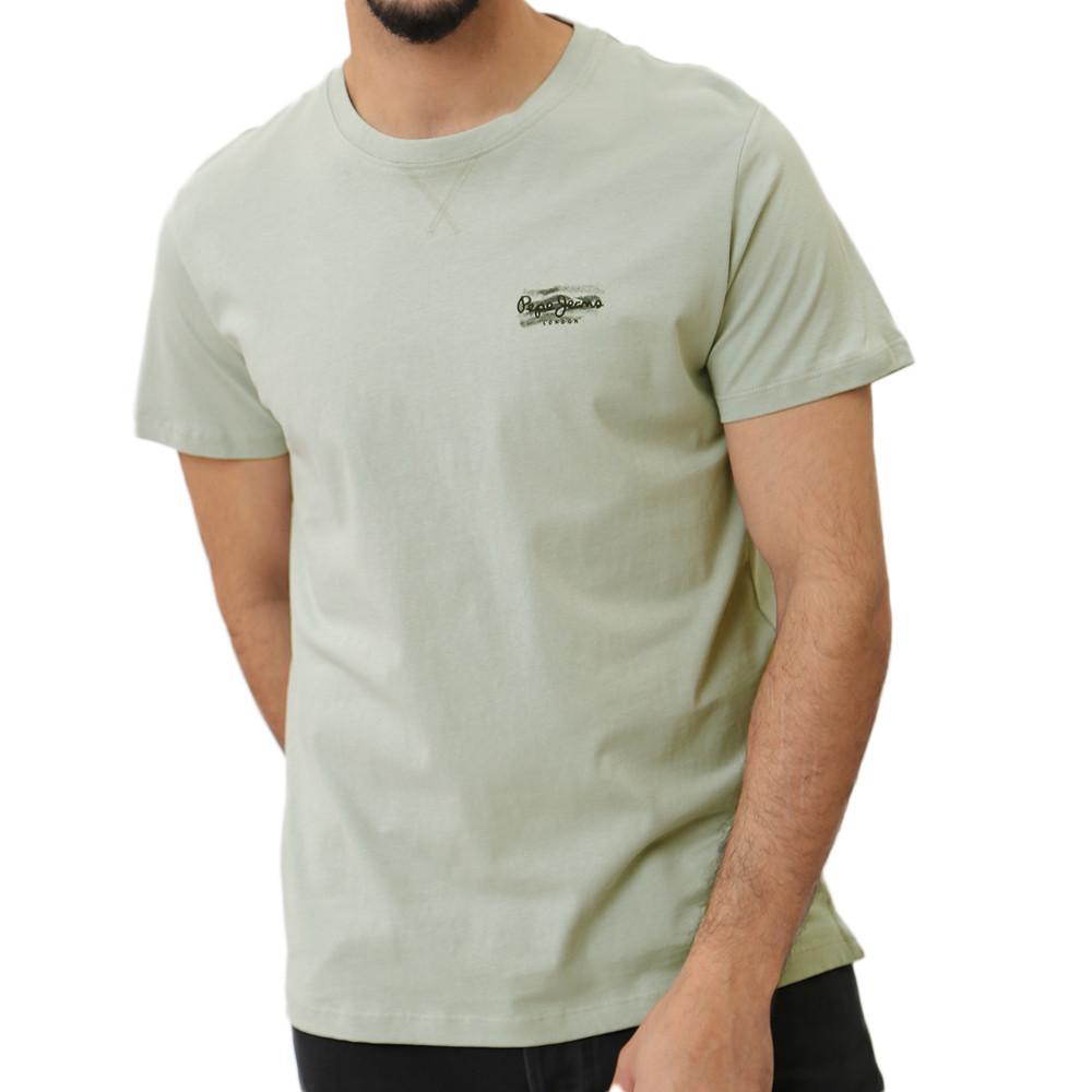 T-shirt Vert Homme Pepe jeans Chase pas cher