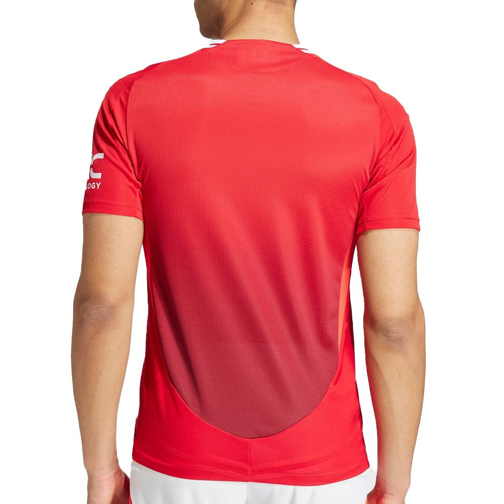Maillot Domicile Manchester United 24/25 – Adidas, Taille XS (petit), Authentique Rouge