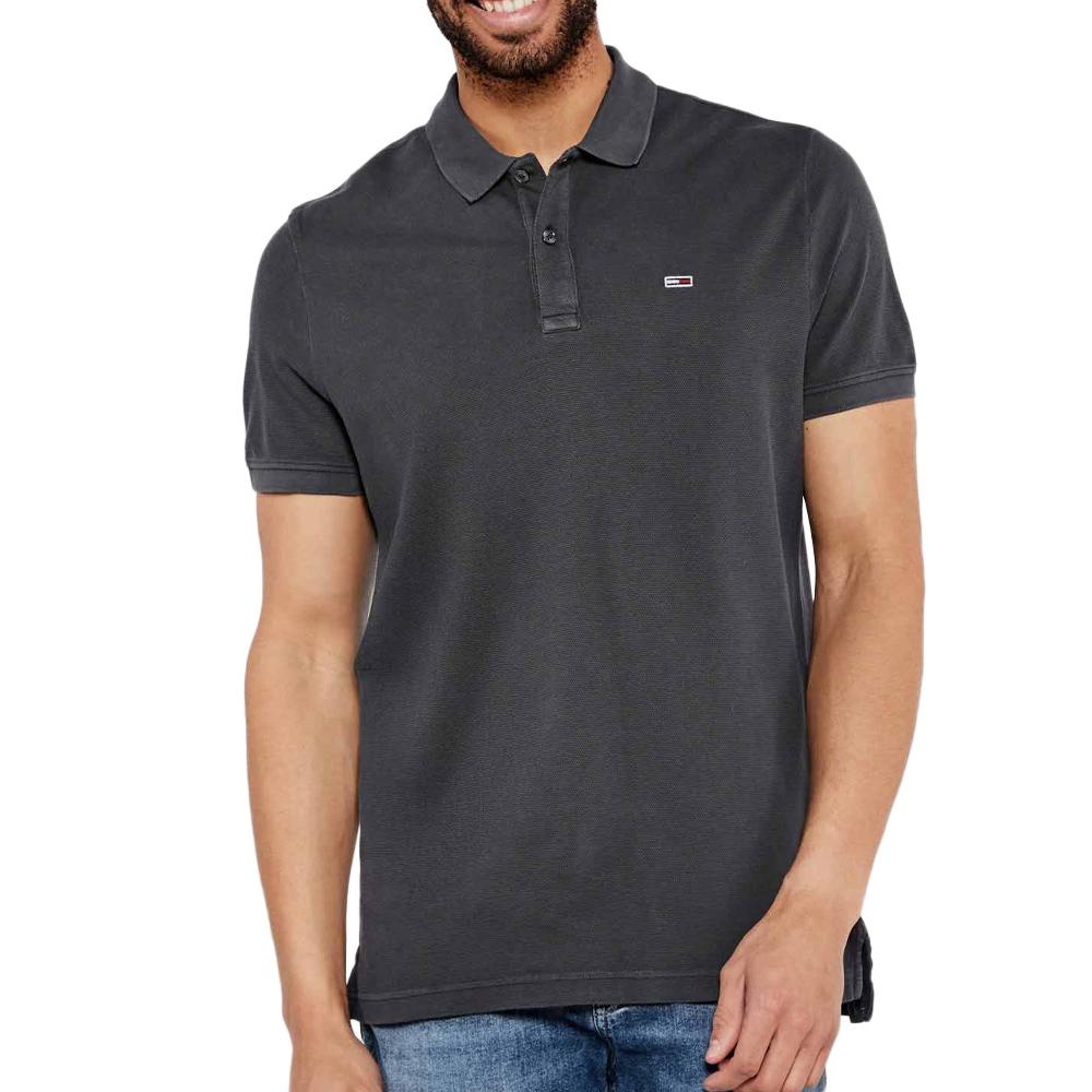 Polo Gris Foncé Homme Tommy Hilfiger Slim Essential pas cher