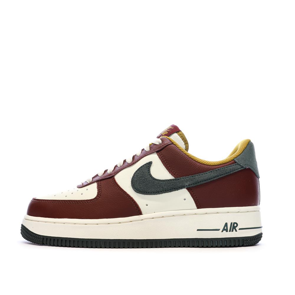 Baskets Bordeaux/Écru Homme Nike Air Force 1 '07 pas cher