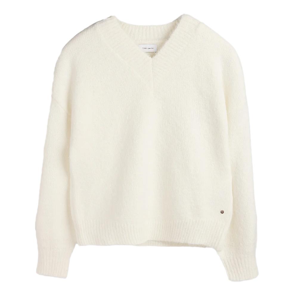 Pull Blanc Femme Teddy Smith Keith pas cher