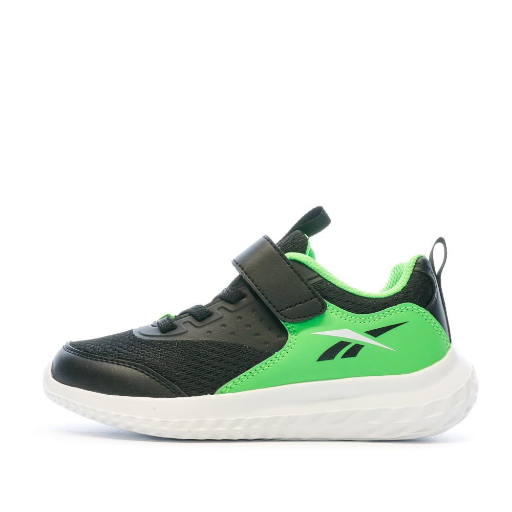 Baskets Noires/Vertes Garçon Reebok Rush 4.0 Alt pas cher