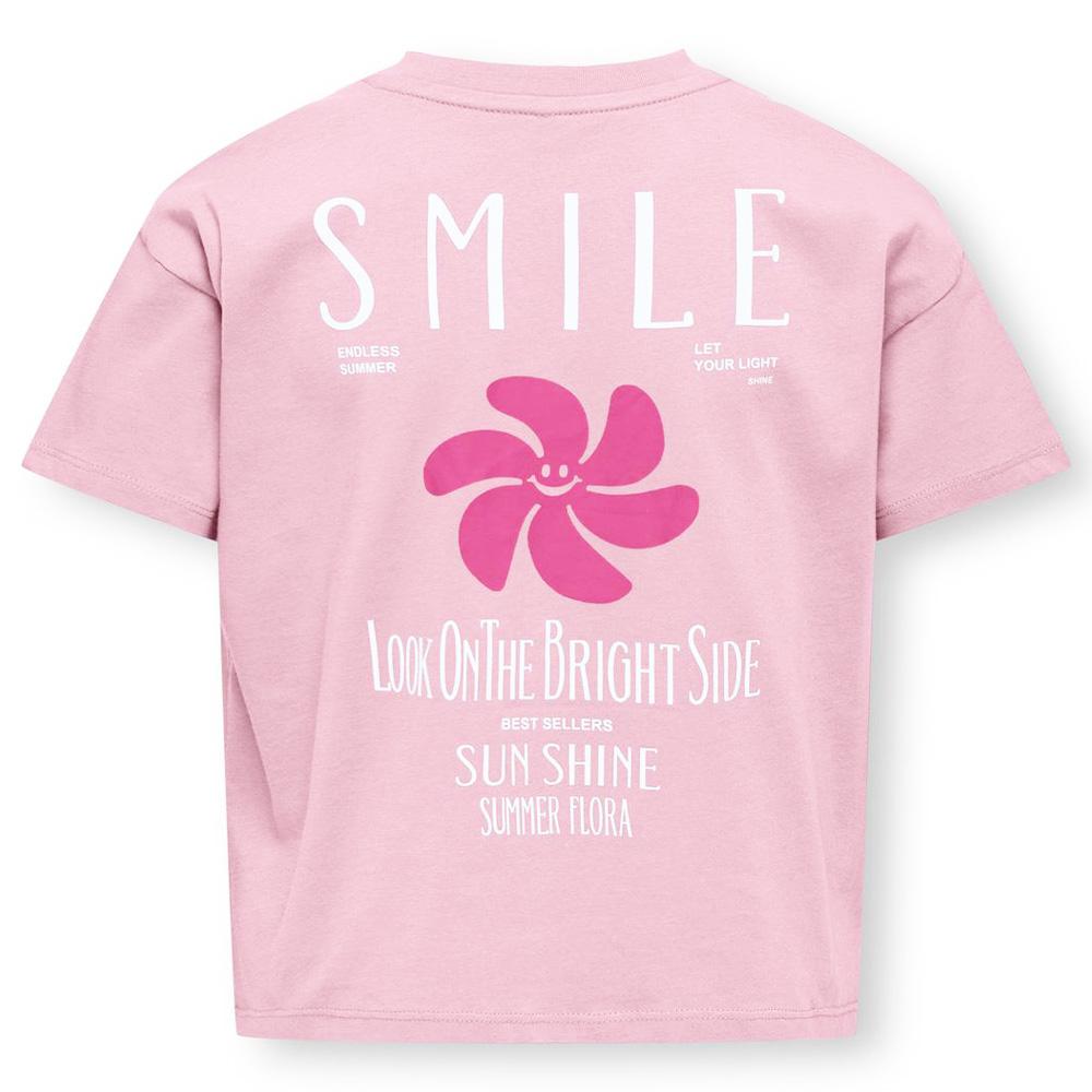 T-shirt Rose Fille Kids Only Sun-veras Flower vue 2