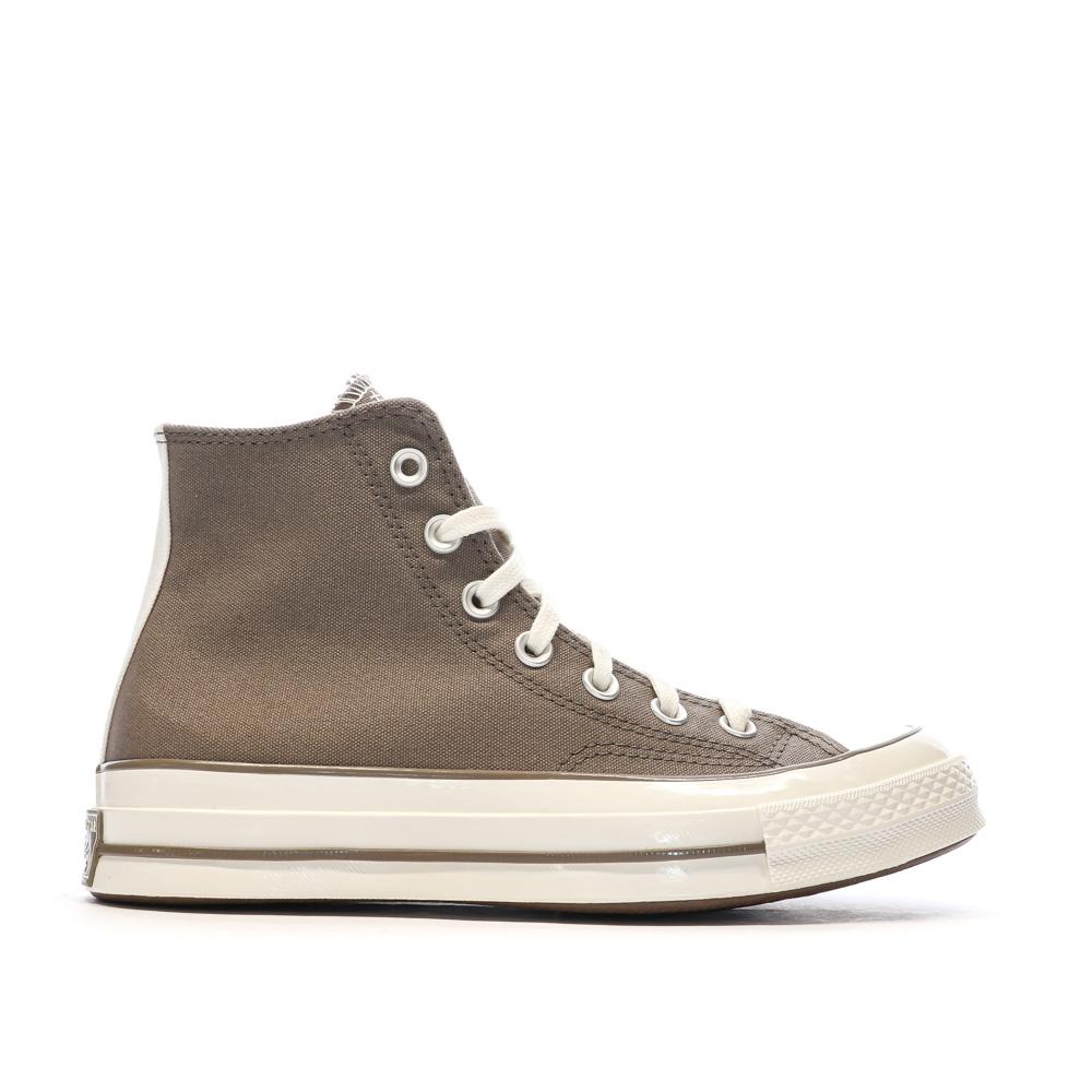 Baskets Marrons Femme Converse Chuck 70 Worn vue 2