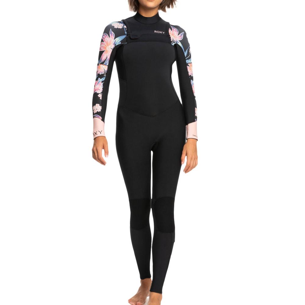 Combinaison de surf Noir Femme Roxy 4.3mm Swell Series pas cher