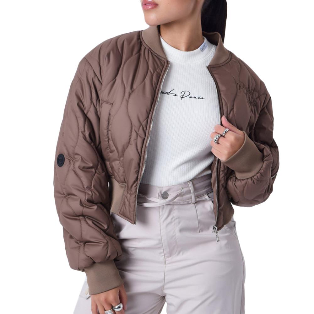 Veste Bomber Marron Femme Project X Paris Matelassé pas cher