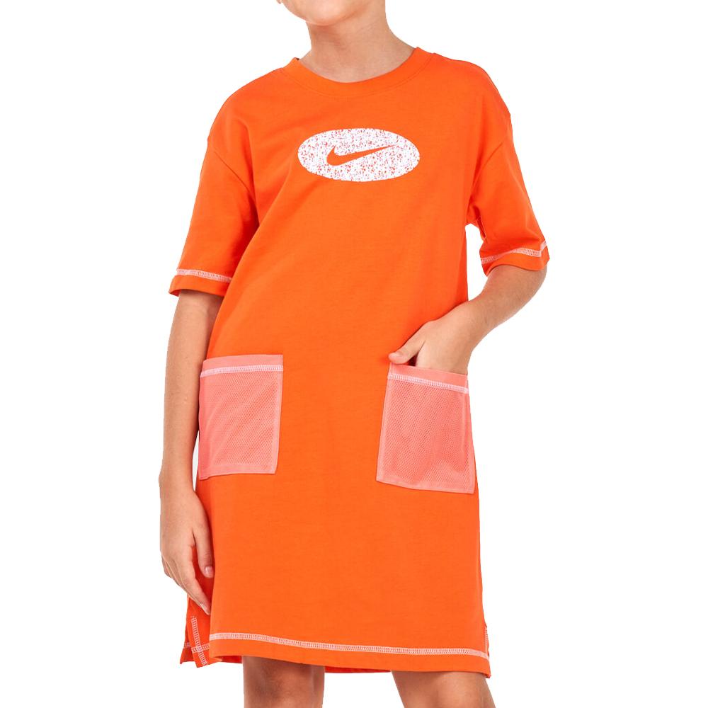 Robe Orange Fille Nike Dress pas cher