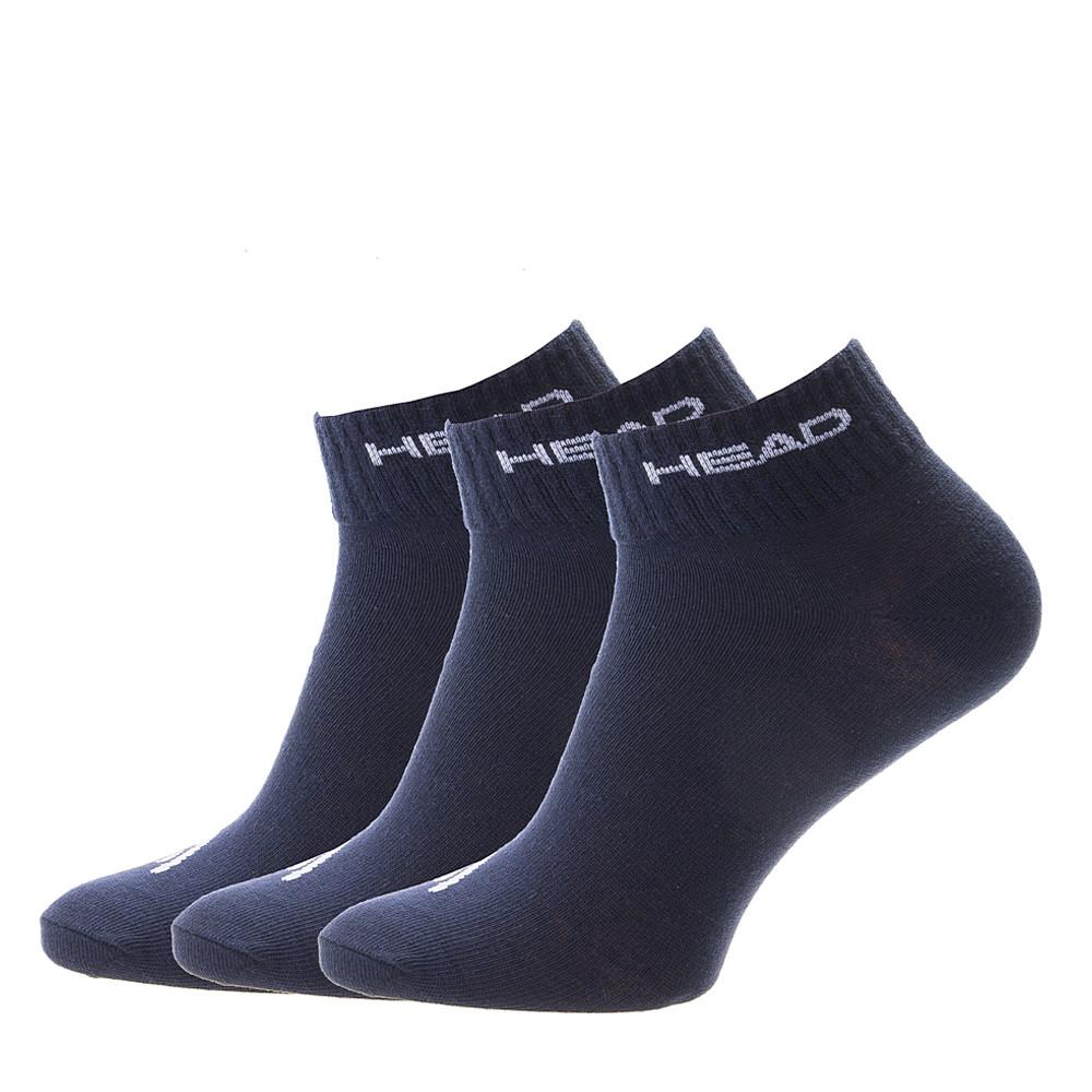 X3 Paires de Chaussettes Marine Mixte Head Quarter pas cher