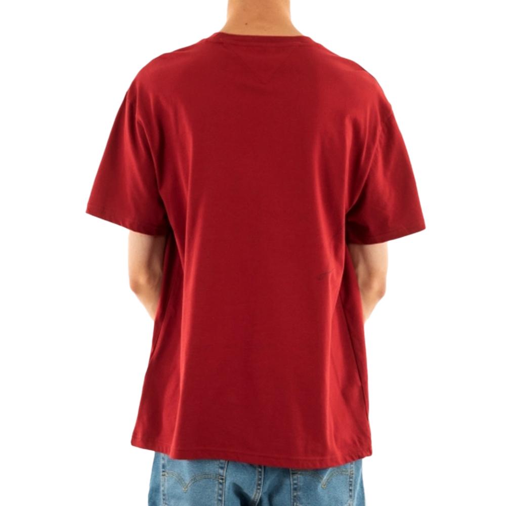 T-shirt Rouge Homme Tommy Hilfiger Reg Signature vue 2