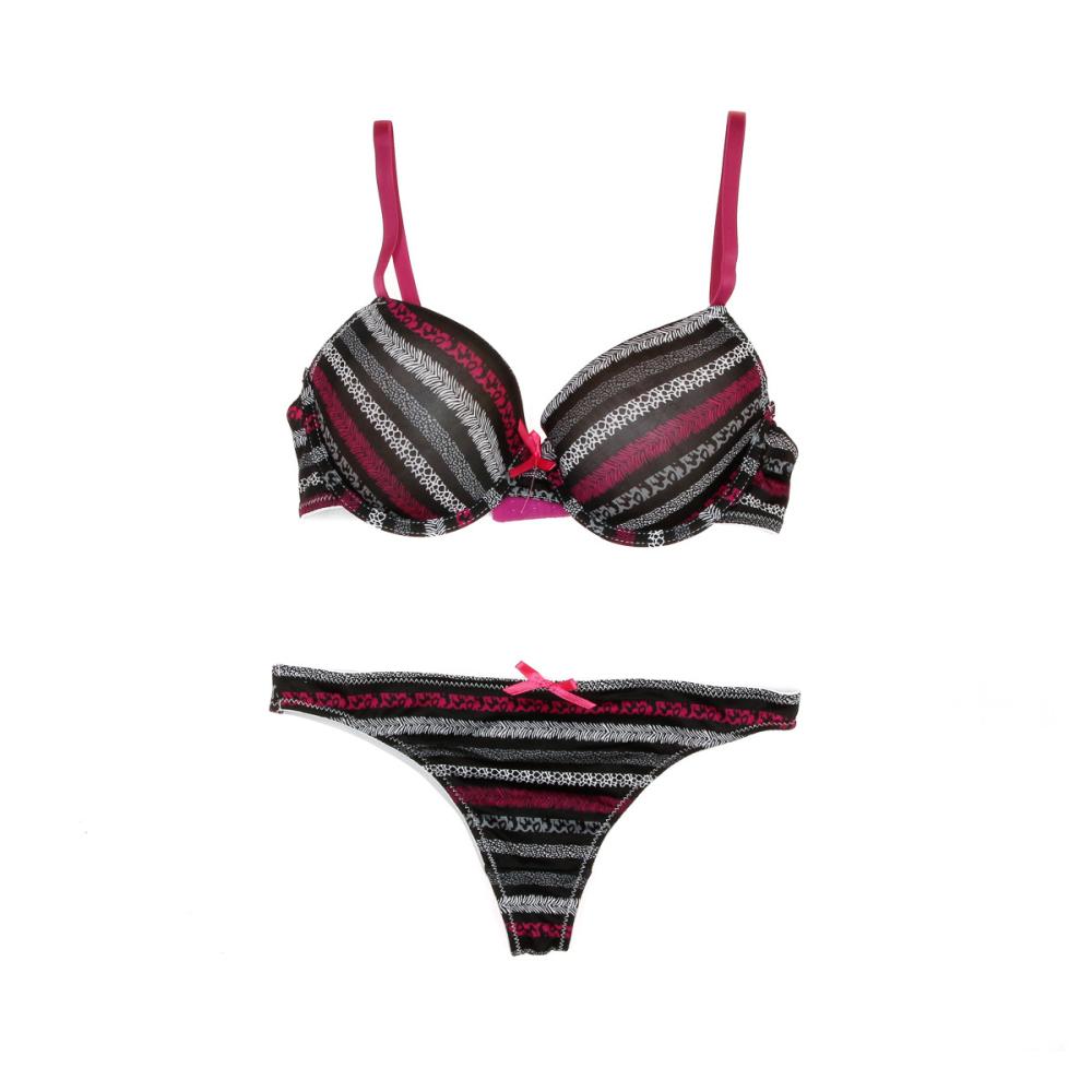 Ensemble Soutien-gorge & Tanga Imprimé Femme Twinday pas cher