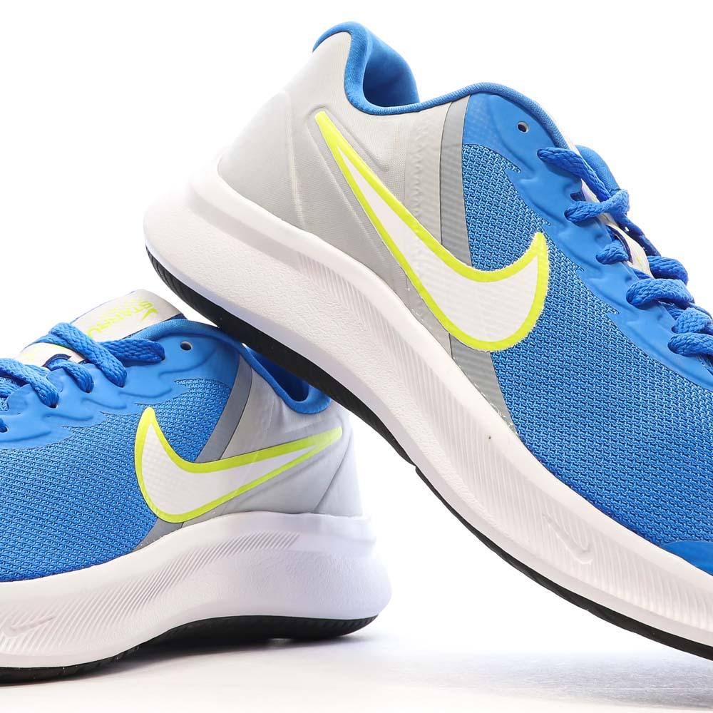 Chaussures de Running Bleues Junior Nike Star Runner 3 vue 7