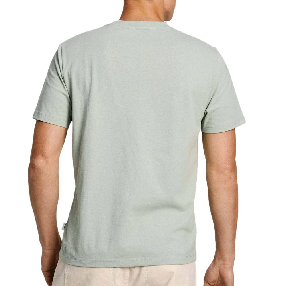 T-shirt Vert Clair Homme Pepe jeans Connor vue 2