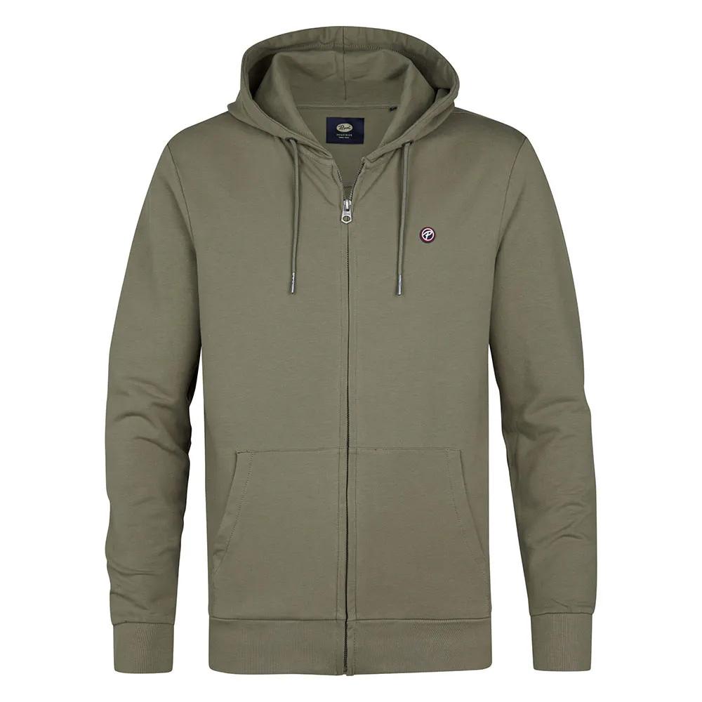 Sweat Zippé Vert Homme Petrol Industries SWH337 pas cher