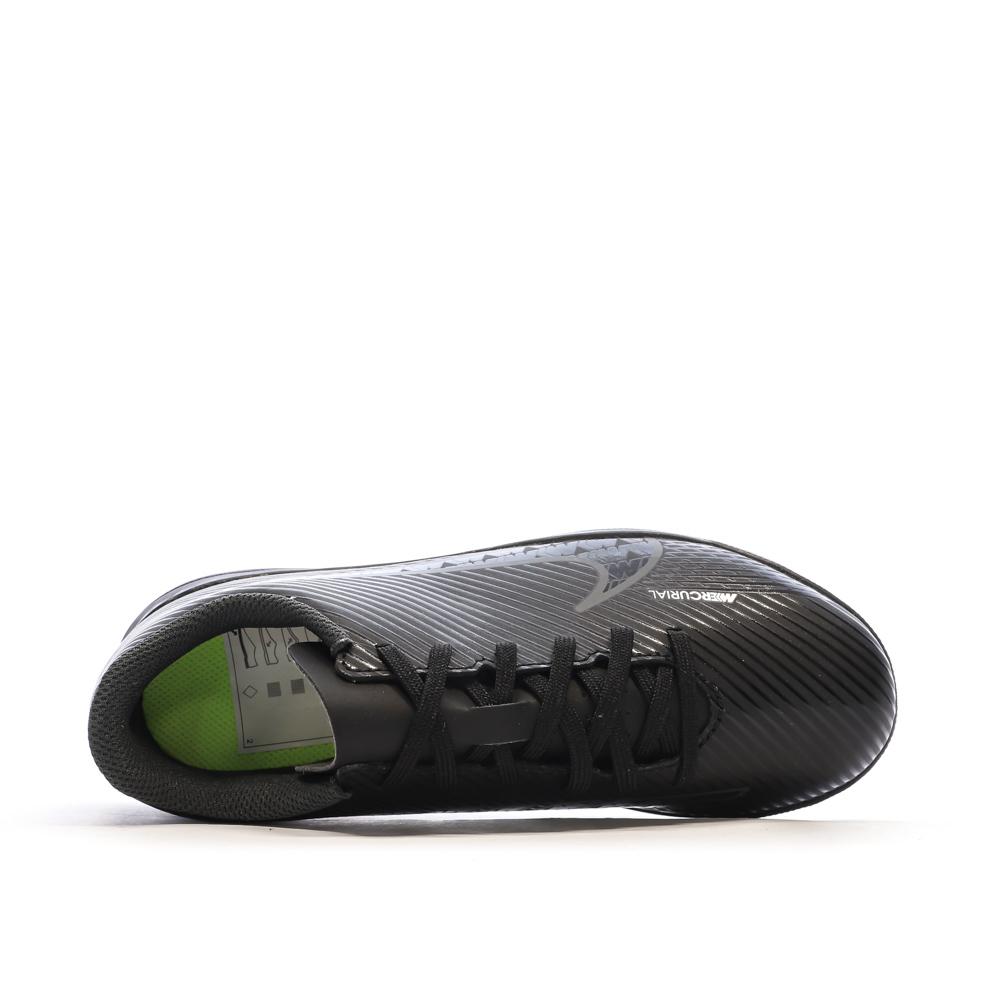 Chaussures de Foot Noires Junior Nike Vapor 15 Club TF vue 4