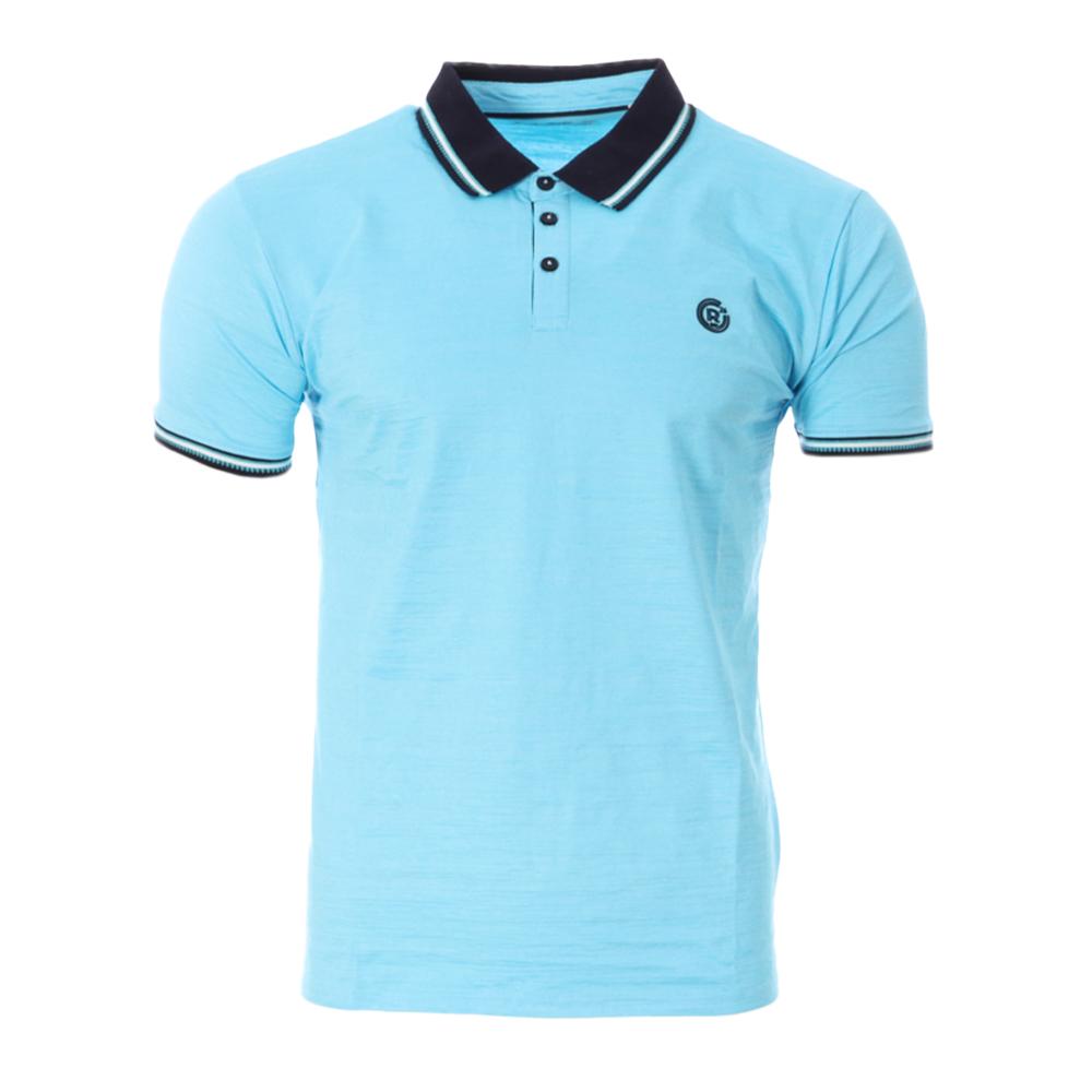 Polo Turquoise Homme RMS26 91318 pas cher