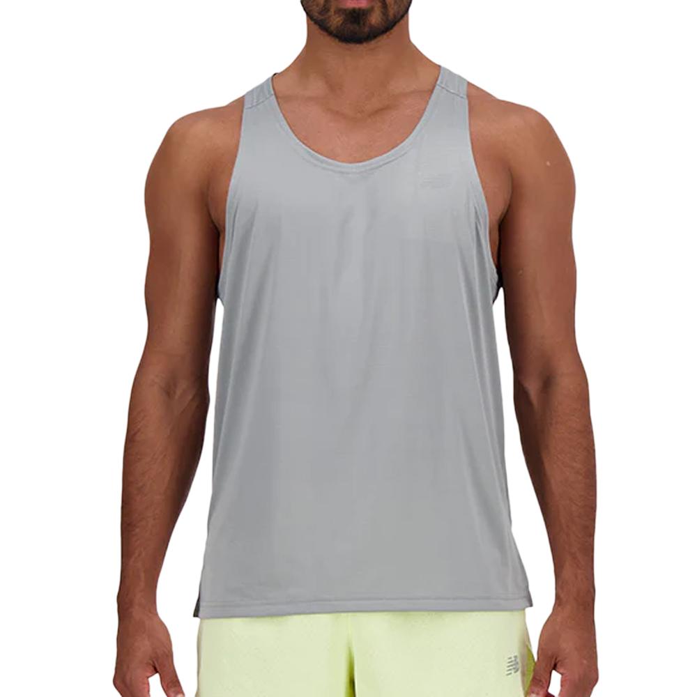 Débardeur Gris Homme New Balance Singlet pas cher