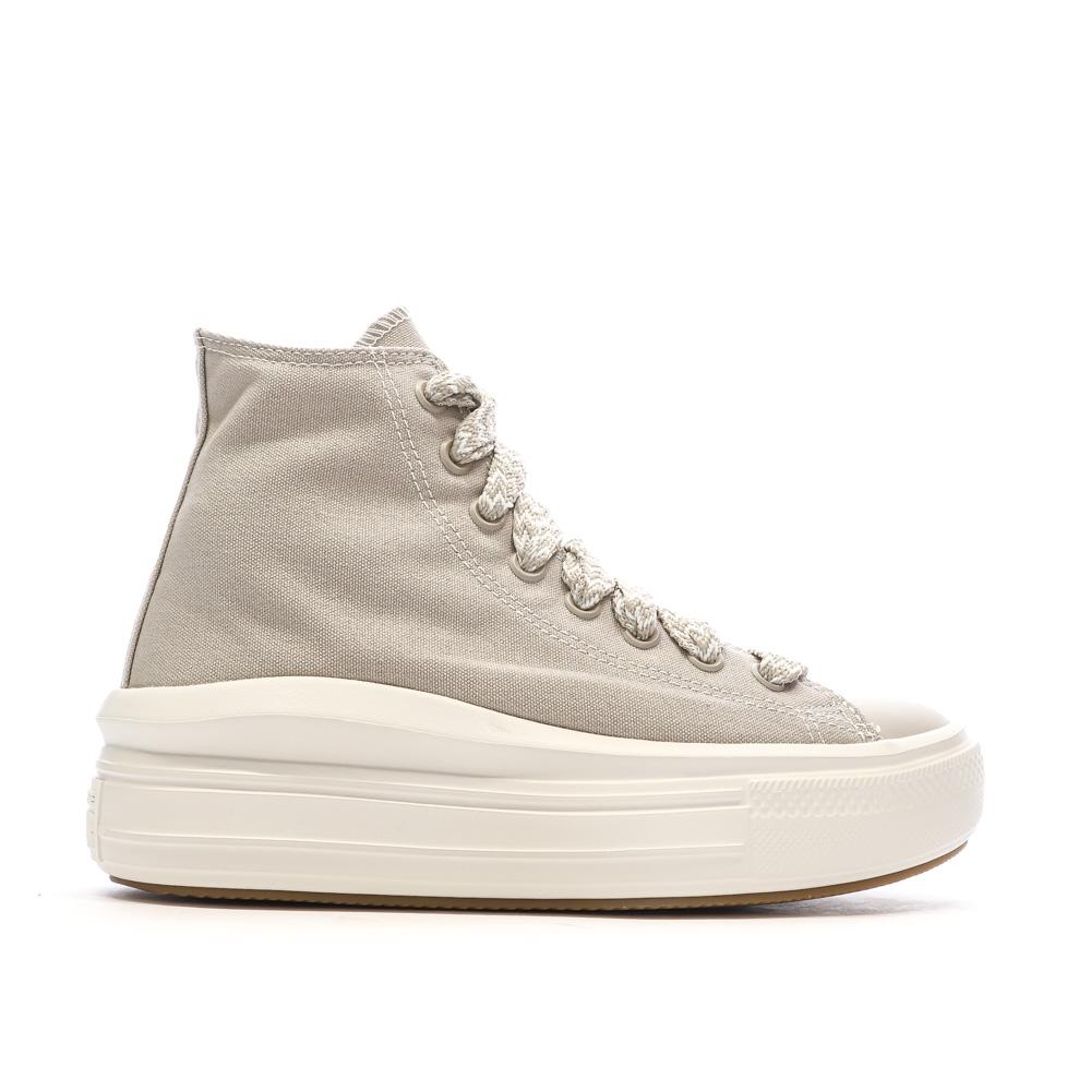Baskets Grises Femme Converse All Star Move vue 2