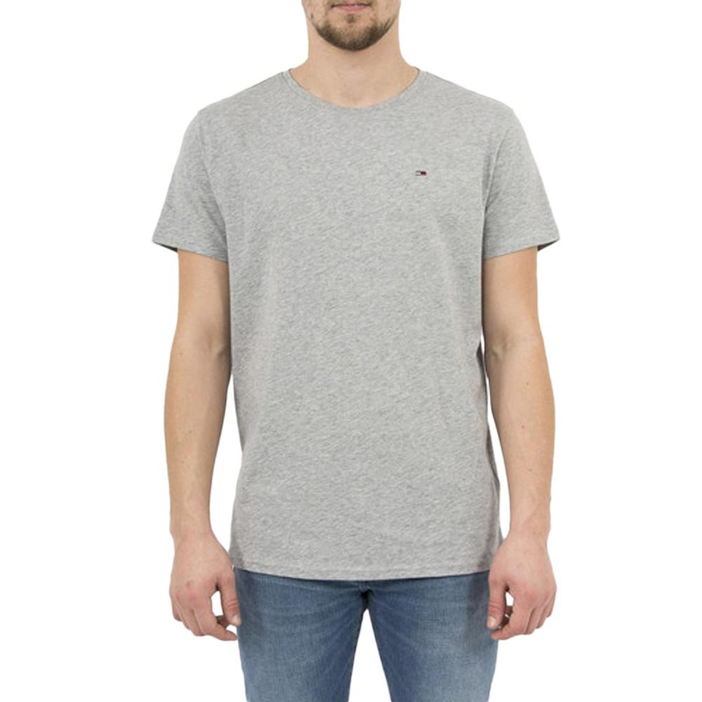 T-Shirt Gris Homme Tommy Hilfiger Slim Jersey vue 3