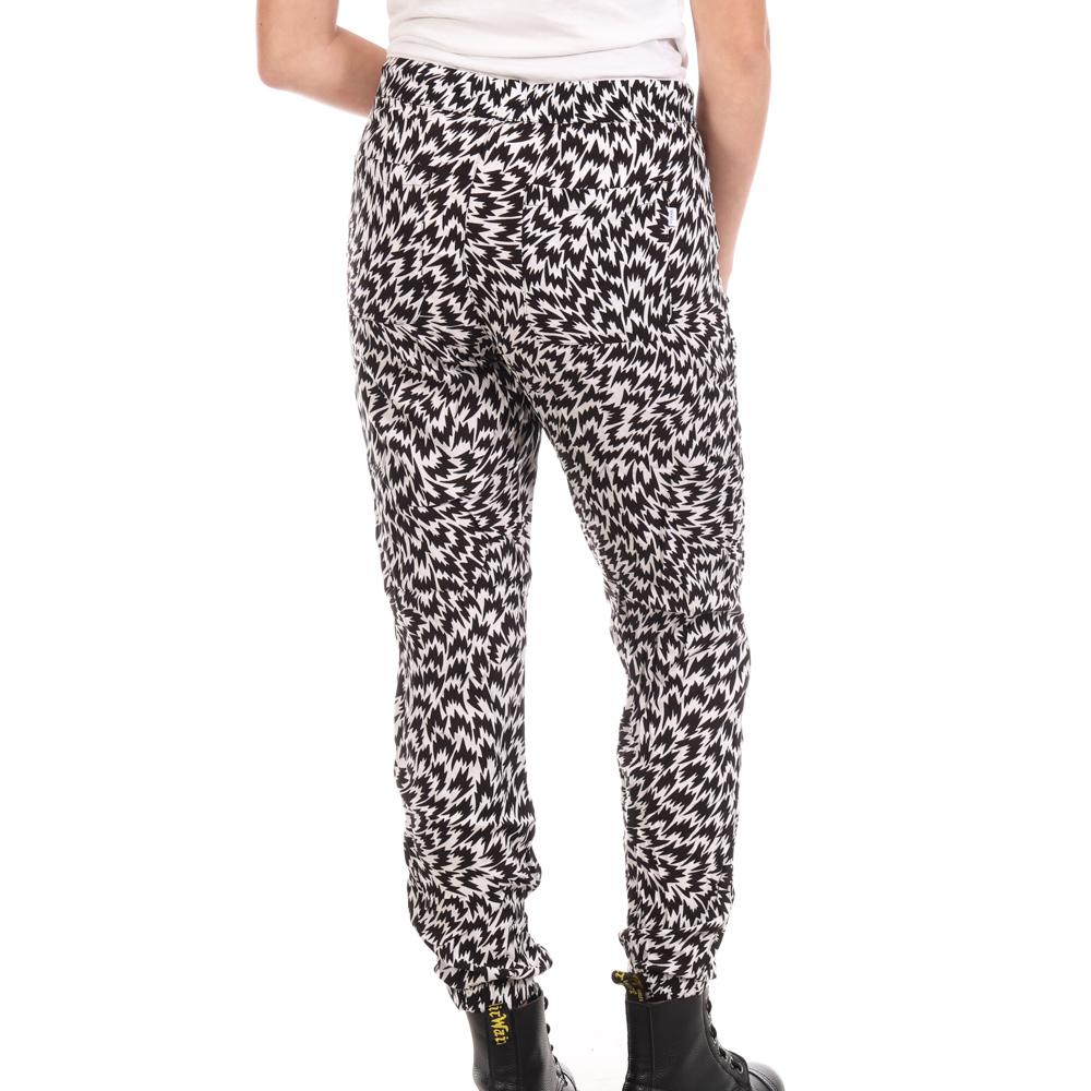 Pantalon fluide Blanc/Noir Femme Vans Eley vue 2