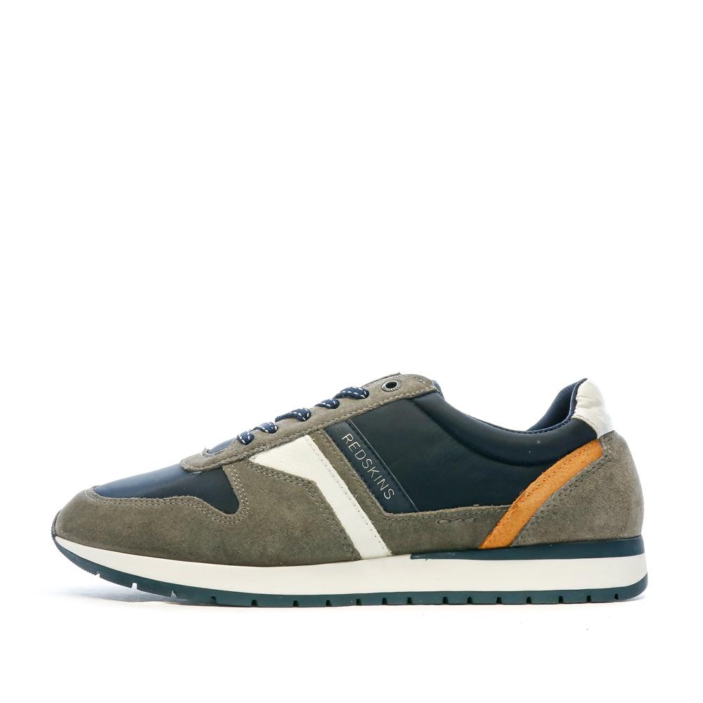 Baskets Marine/Kaki Homme Redskins Nixor pas cher