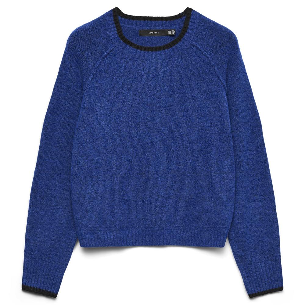 Pull Bleu Femme Vero Moda Maquarius Raglan pas cher