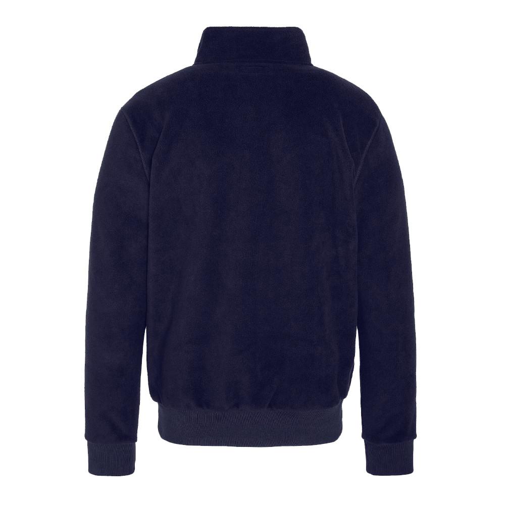 Sweat Polaire Marine Homme Schott Half Zipped vue 2