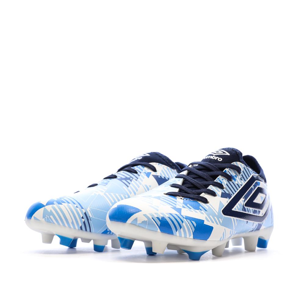 Chaussures de Football Bleu/Blanc Garçon Umbro For FG vue 6