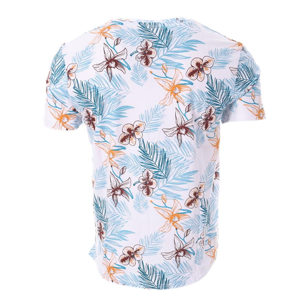 T-shirt Blanc/Turquoise/Orange Homme RMS26 91253 vue 2
