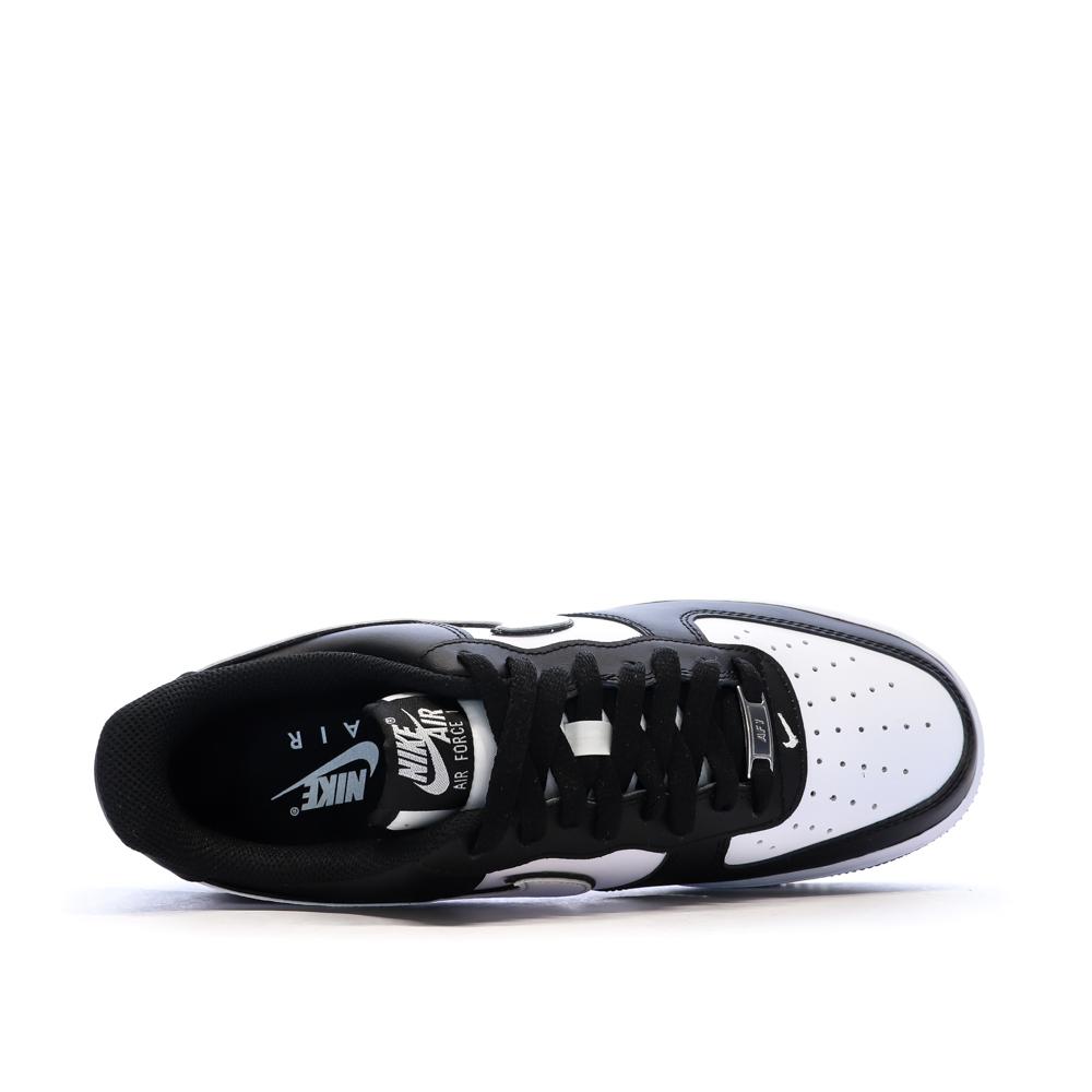 Baskets Noires/Blanches Homme Nike Air Force 1 one vue 4