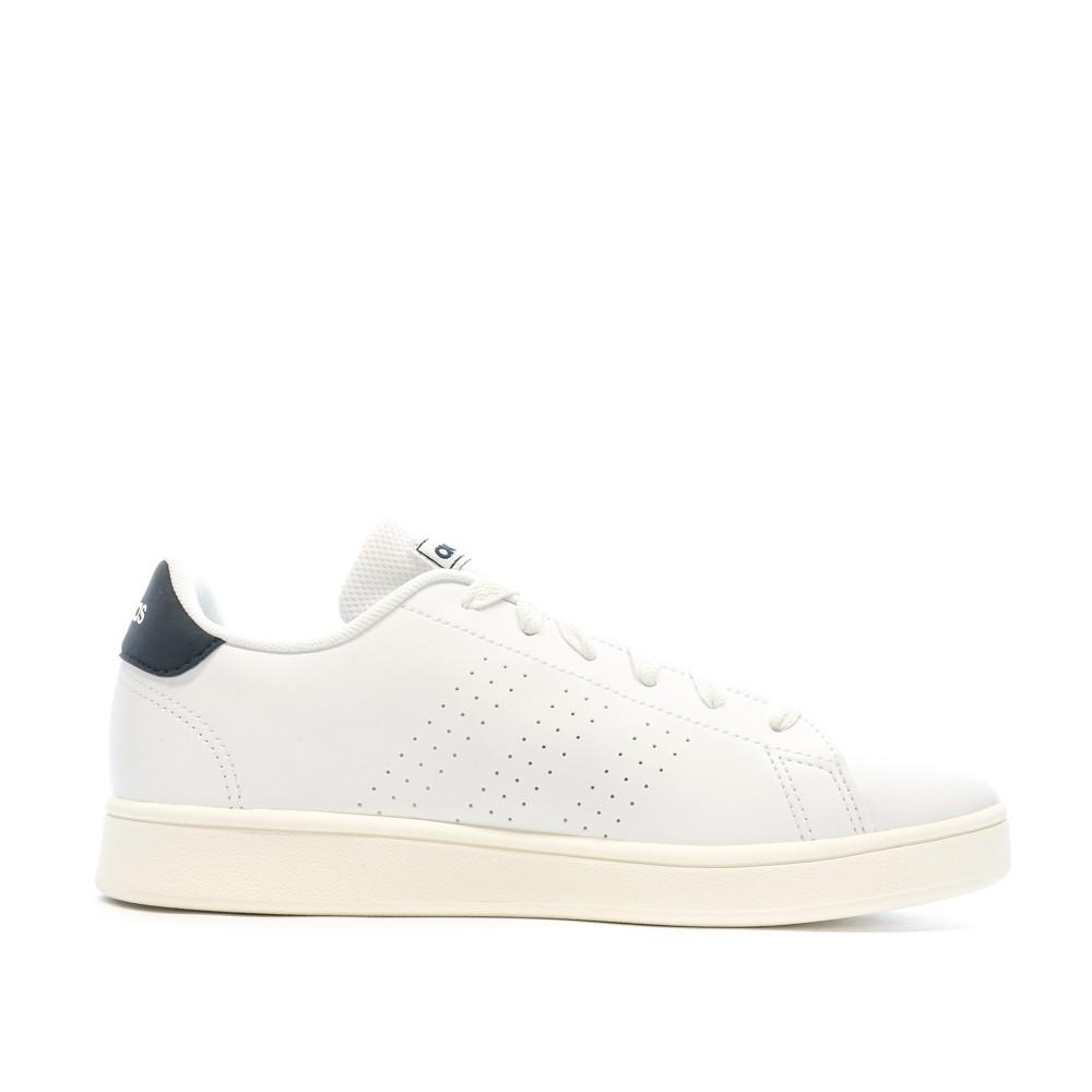 Baskets Blanc Noir Garcon Adidas Advantage